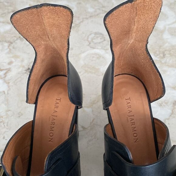 Tara Jarmon Leather Sandals $505 New - Picture 6 of 16